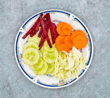 Salad - Mom's Chopped Vegetables