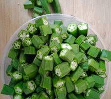 Cut Ladyfinger - Mom's Chopped Vegetables